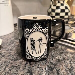 Rae Dunn Love You To Death Jack Skellington Sally Nightmare Before Christmas mug